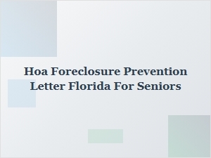 Helping Florida Seniors Avoid Hoa Foreclosure Through Mediation